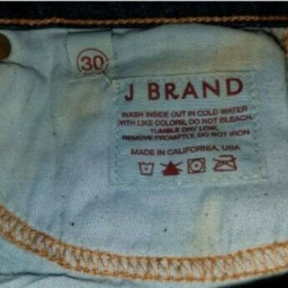 J BRAND NWOT DARK WASH  SCARLET CIGARETTE JEAN 30 - Picture 8 of 8